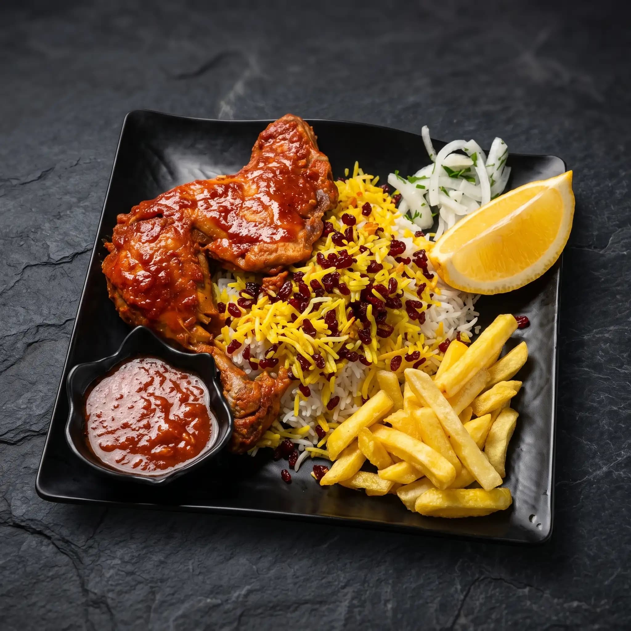 Zereshk Polo with Chicken